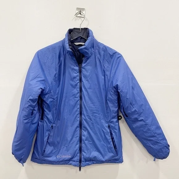 Columbia Women’s Reversible Tech Interchange Titanium Blue Size Small Winter - Picture 3 of 11
